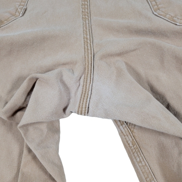 Duluth Flex Fire Hose Relaxed Fit Cargo Work Pants Mens 40x31 Brown Canvas 45507 - Picture 9 of 13